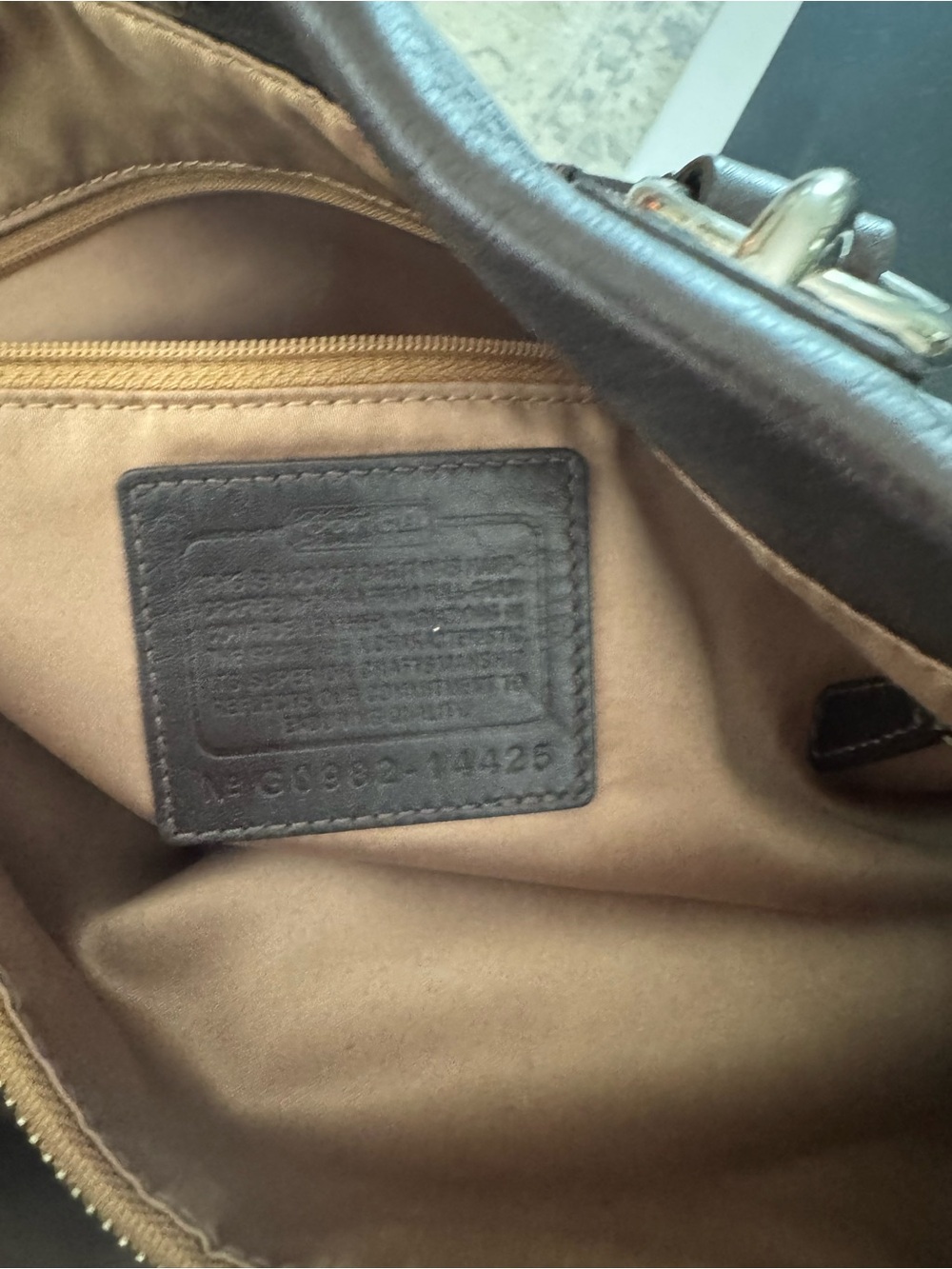 Coach Dark Brown Pebbled Leather Shoulder Satchel - Picture 3 of 3